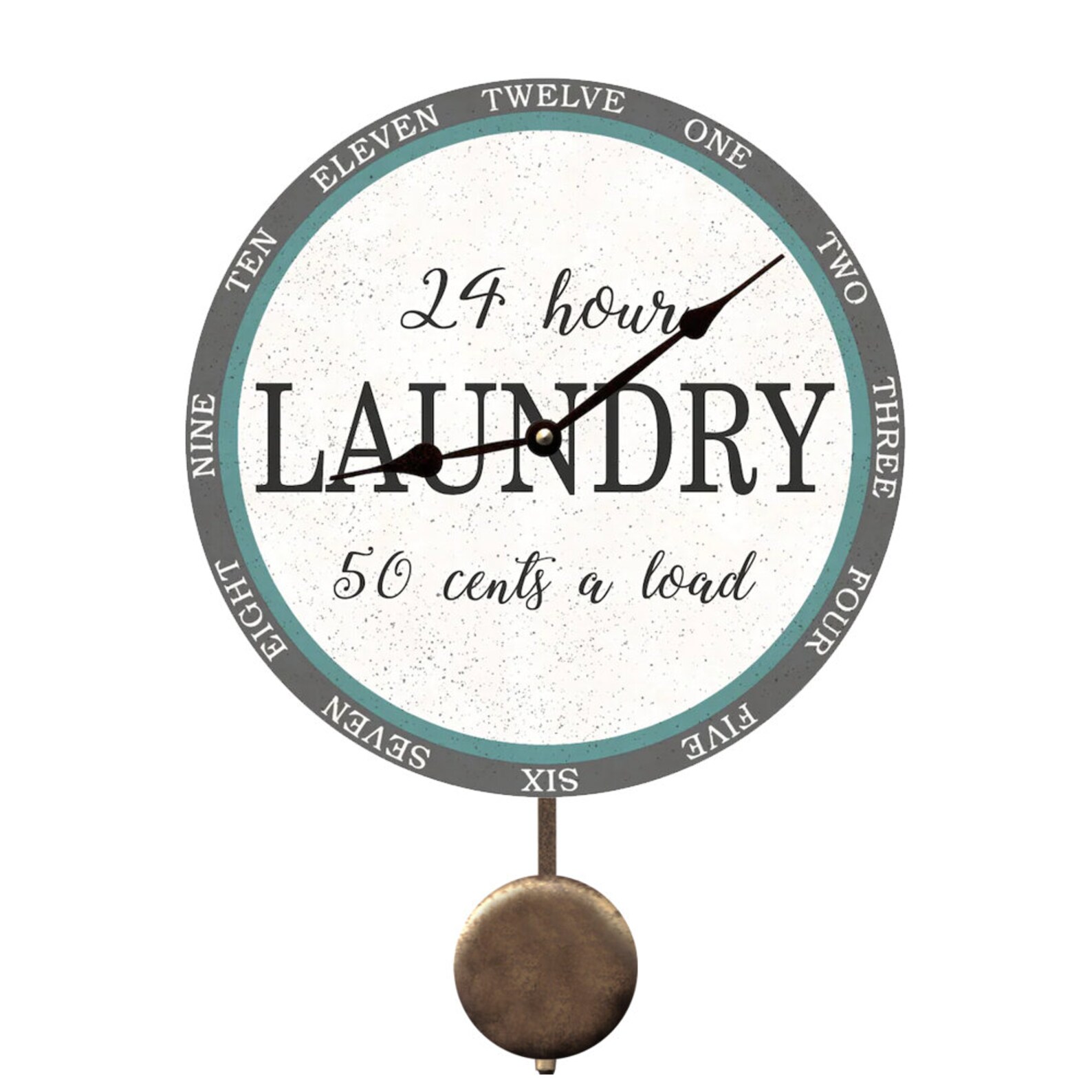 Personalized Laundry Room Wall Clock Laundry Clock Etsy