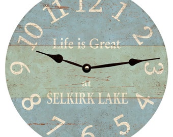 Beach Clock- Personalized Beach Clock