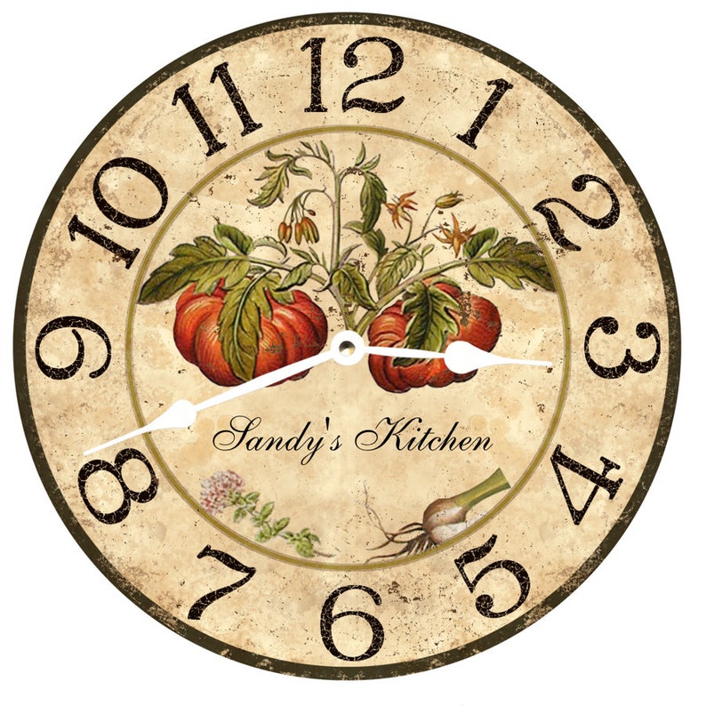 Personalized Italian Kitchen Clock image 4