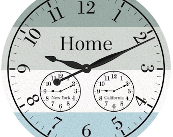 Time Zone Clock- Multi Zone Wall Clock