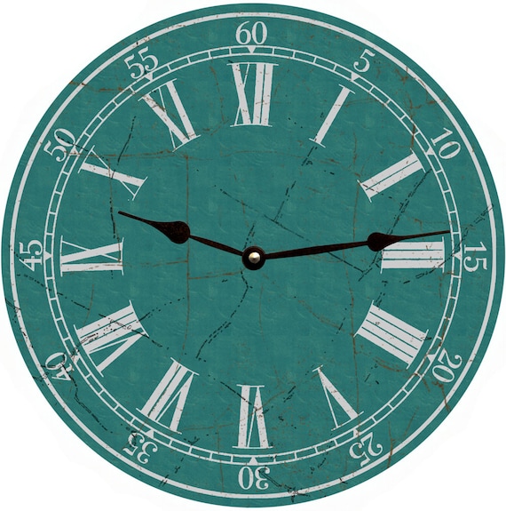 teal wall clock uk