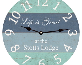 Custom Beach Vacation Clock – Add Your Location