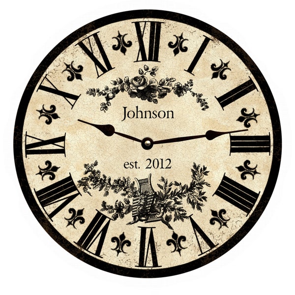 Reloj personalizado- Reloj personalizado Fleur De Lis