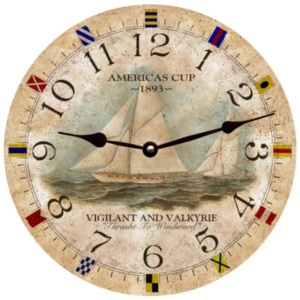 Nautical Wall Clock Etsy
