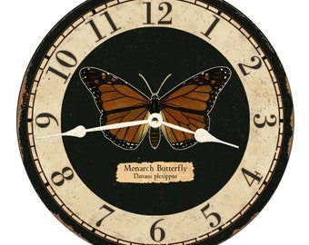 Monarch Butterfly Clock
