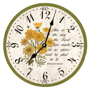 Christian Clock- This Is The Day The Lord Has Made Clock