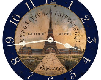 Paris Eiffel Tower Clock