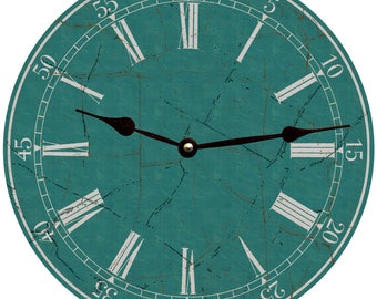 Teal Wall Clock