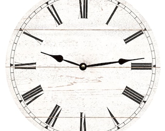 White Modern Clock- White Wall Clock- Wall Clock