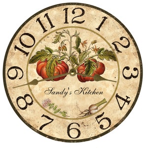 Personalized Italian Kitchen Clock image 2