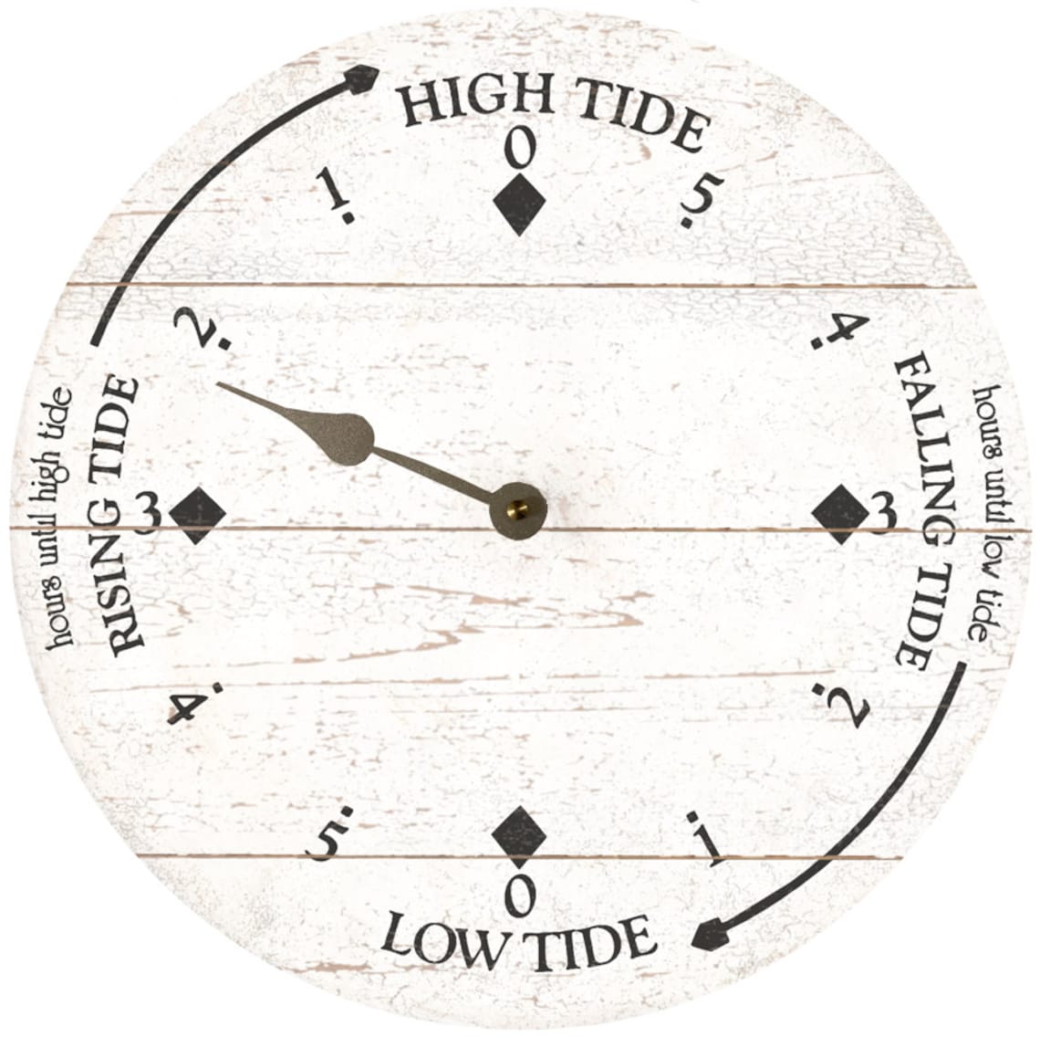 White Tide Clock Etsy