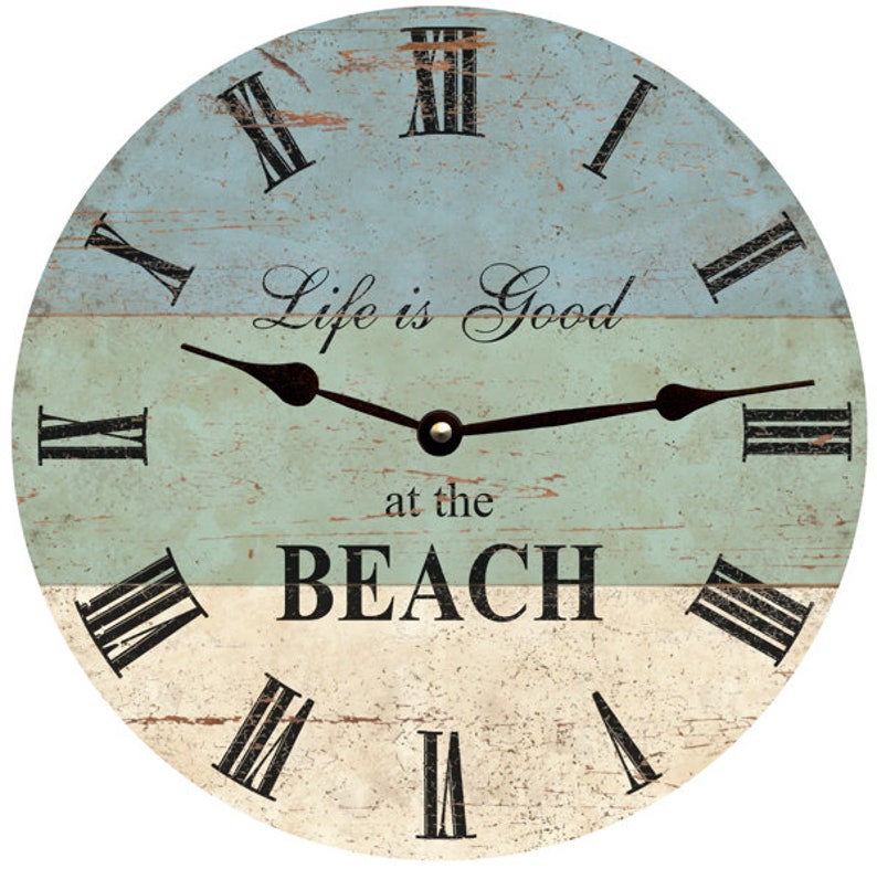 Life Is Good At The Beach Wall Clock