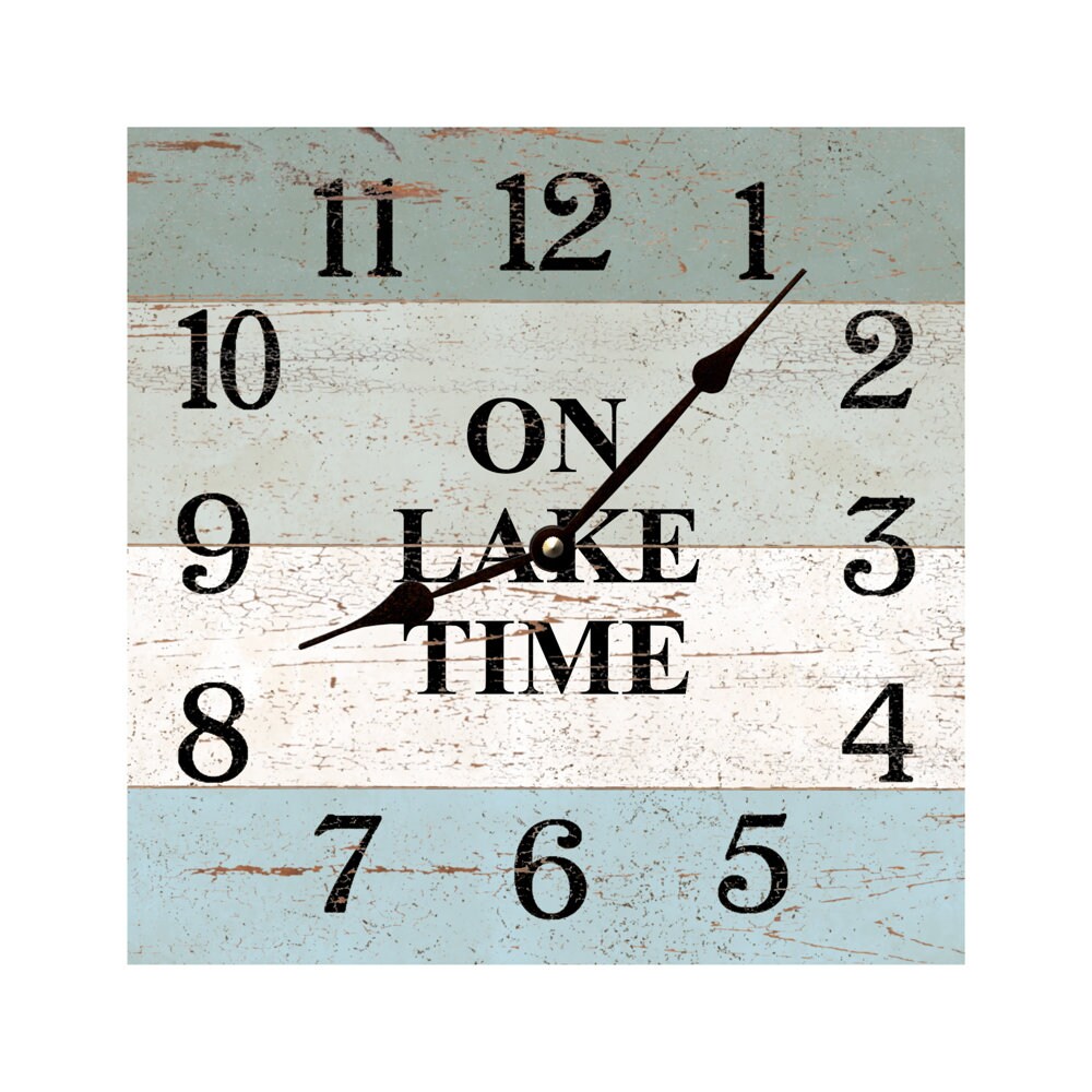 Square Lake Time Clock Four Color On Lake Time Clock