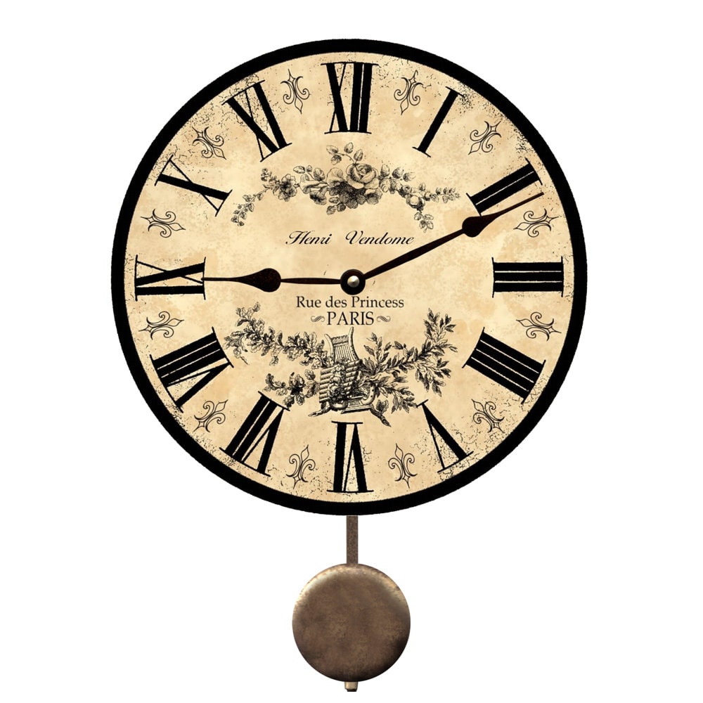 Black Toile French Wall Clock Etsy Australia