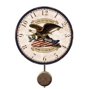 Eagle Wall Clock with pendulum