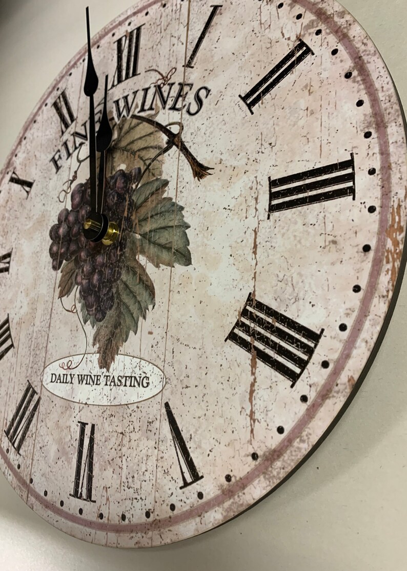 Wine Clock- Wine Tasting Clock - Etsy