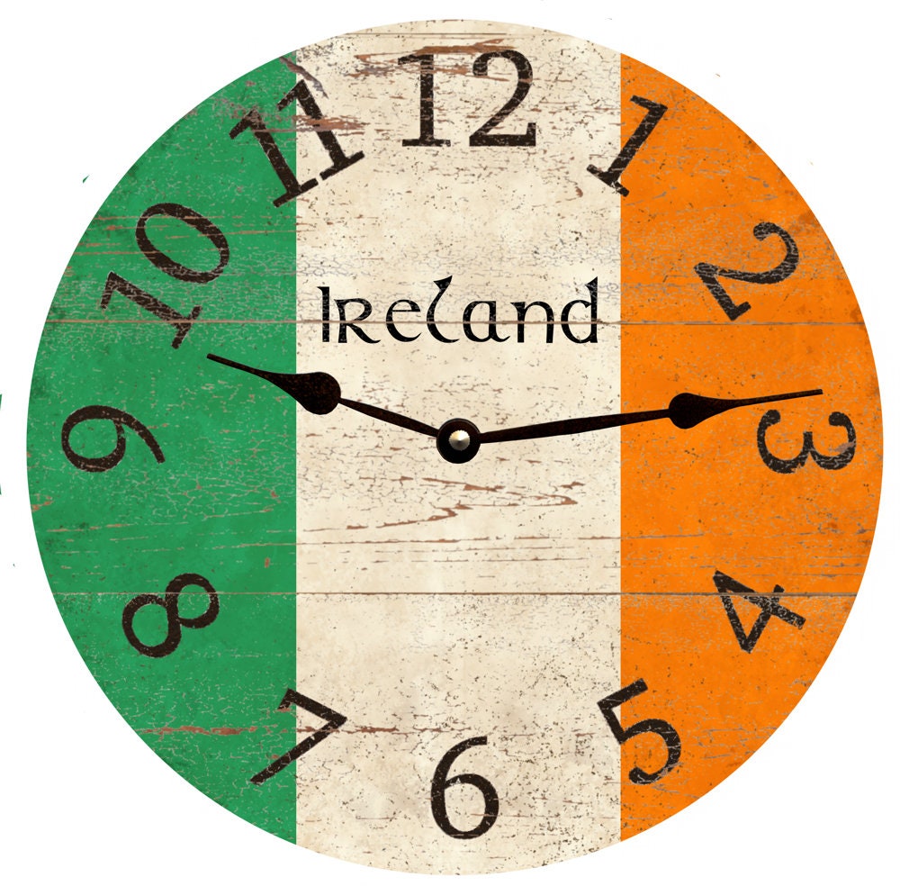 Irish Clock Ireland Clock Etsy