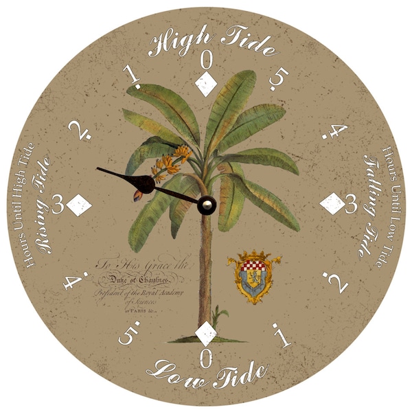 Palm Tree Tide Clock