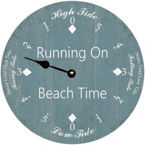 Big Tide Clock- Carolina Blue Tide Clock- Tidal Clock- Personalized Tide Clock