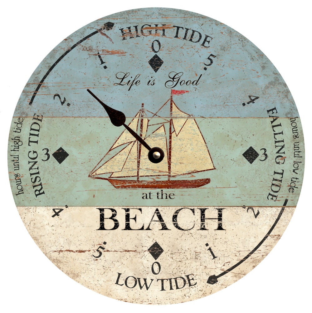 Tide Clock- Beach Tide Clock