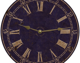 Blue Wall Clock