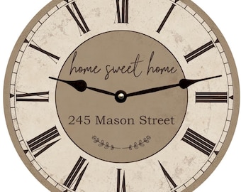Thoughtful and Unique: Custom Clock for New Home Gift Idea