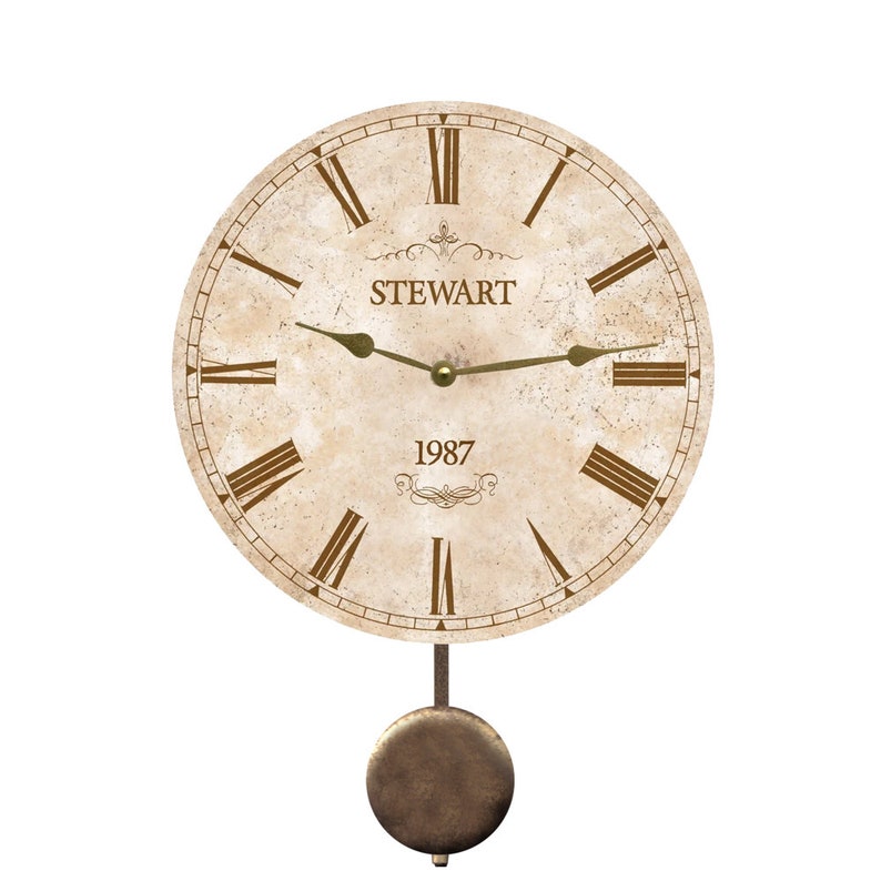 Large Clock Personalized Large Clock Etsy