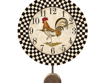 Country Kitchen Pendulum Clock