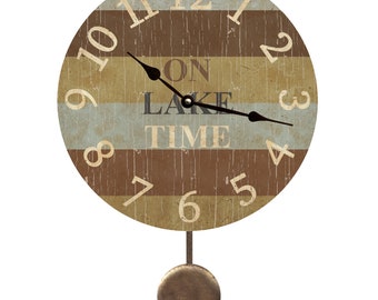 Zegar wahadłowy Lake Time - Lakeside Decor