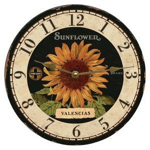 Valencias Sunflower Clock