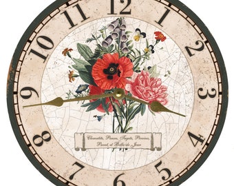 French Bouquet Clock- French Clock