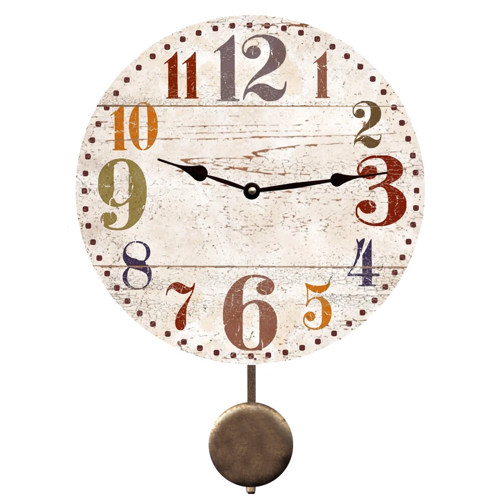 Rustic Oversized Numbers Clock - Etsy
