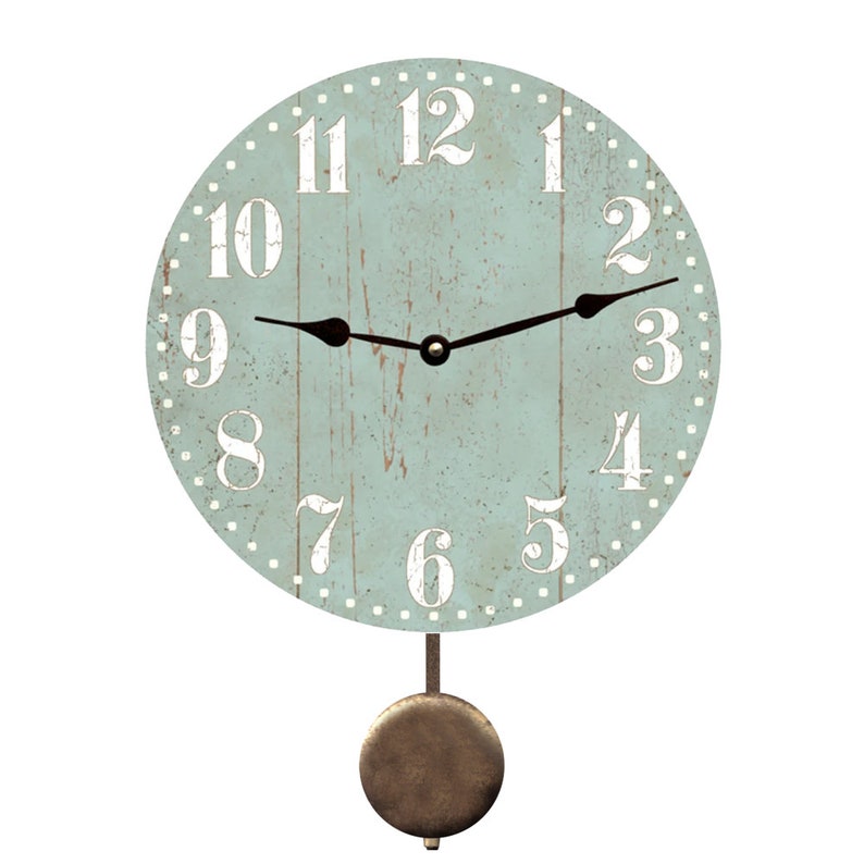 Seafoam Pendulum Clock