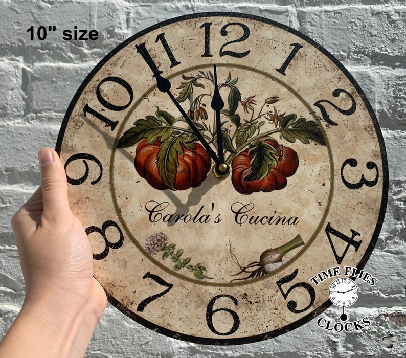 Personalized Italian Kitchen Clock image 7