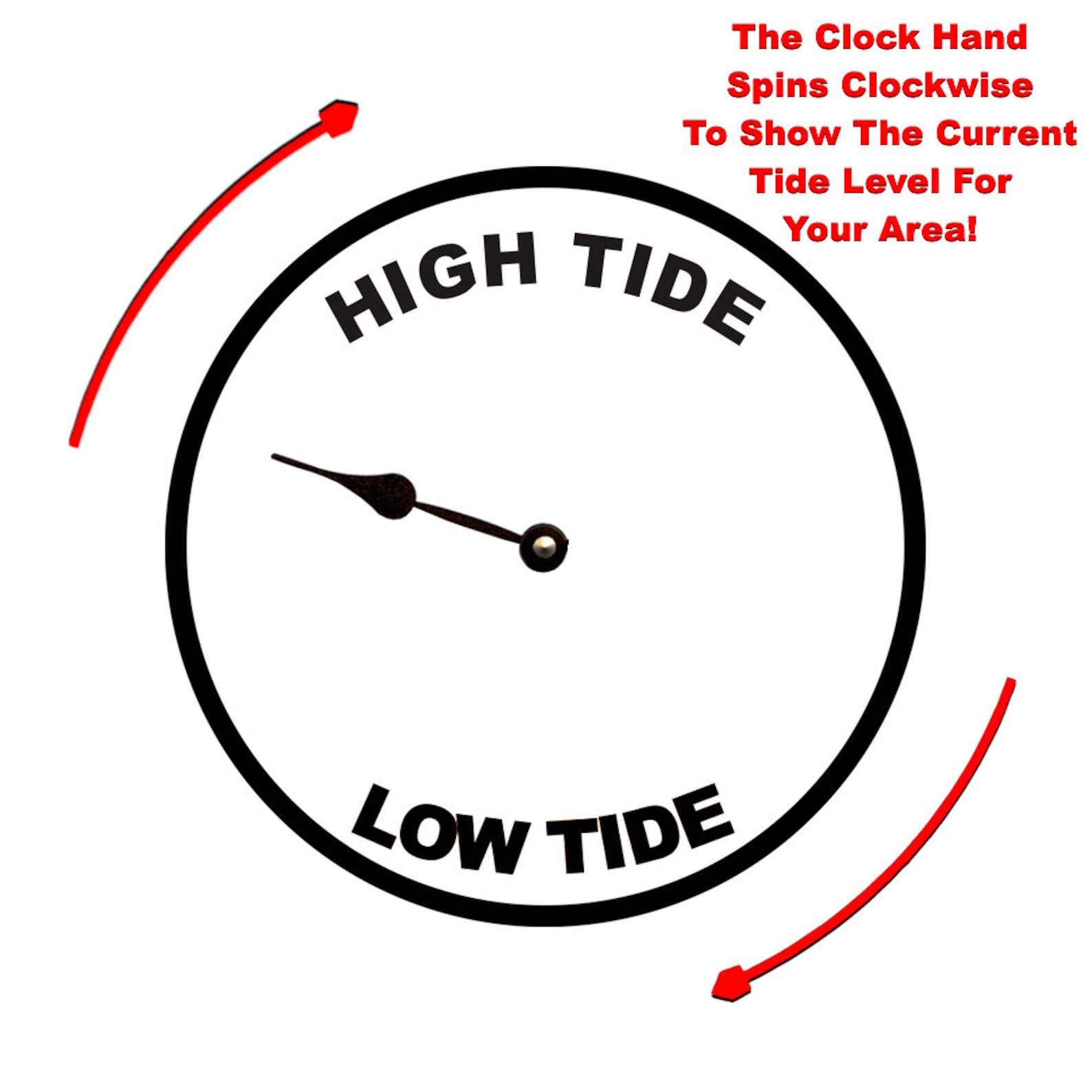 Personalized Tide Clock Blue Tide Clock Etsy