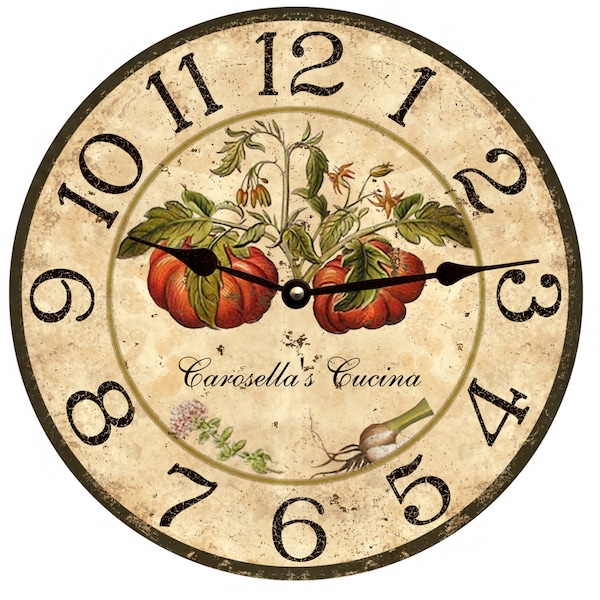 Personalized Italian Kitchen Clock
