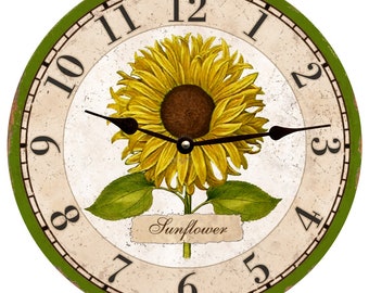 Flower Clock- Sunflower Clock