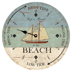 Tide Clock- Beach Tide Clock