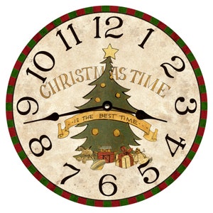 クリスマス時計 - 赤と緑の時計