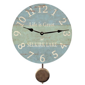 Personalized Beach Clock Pendulum Clock image 1