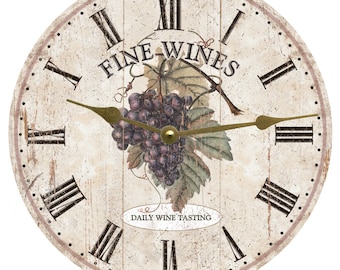 Wine Clock- Wine Tasting Clock