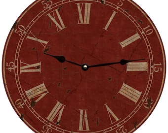 Red Classic Wall Clock
