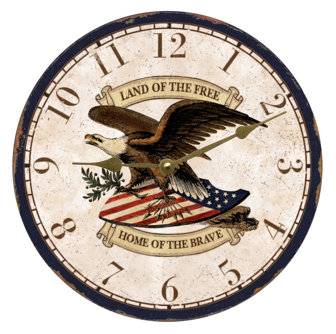 American Clock Eagle Wall Clock Etsy