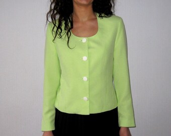bright green jacket womens