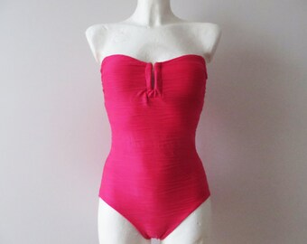 Vintage 80s Asics One Piece Swimsuit Raspberries Pink Swimsuit Etsy