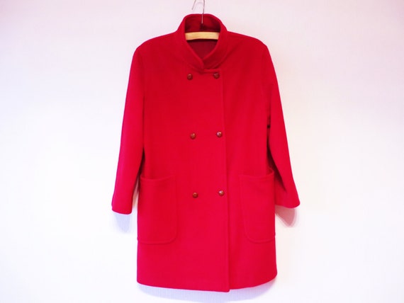 Caban femme Double boutonnage manteau Parka dhiver rouge | Etsy Années 1920 mari et femme Manteaux de laine en dehors de | Etsy