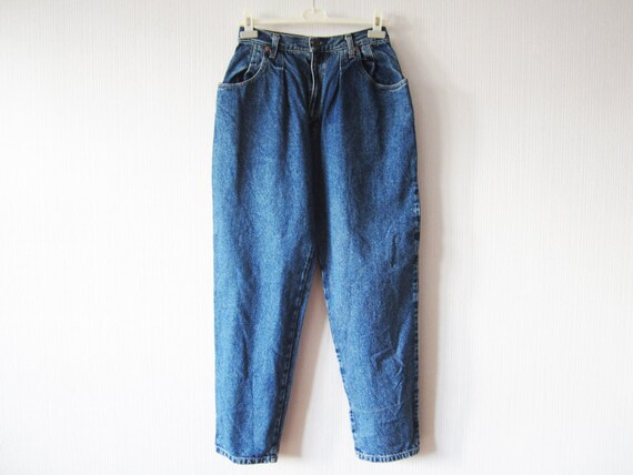 VintageDreamBox High Waist Denim Jeans Blue Womens Peg Leg High Waisted Jeans Trousers Pants Hipster Grunge Tapered Leg Big Star Paris Jeans Medium