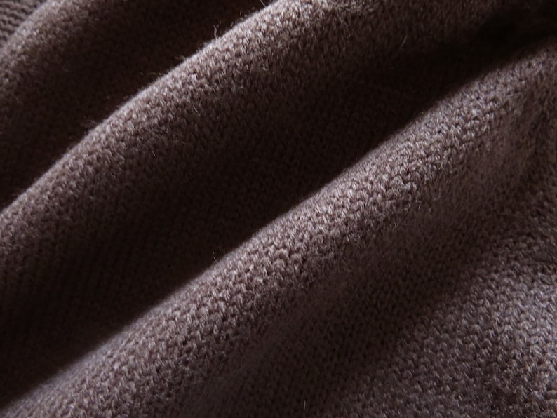 Brown Bolero Jacket Cropped Knitted Cardigan Short Sleeve Knit Women Jacket Gift for Her Size Large
