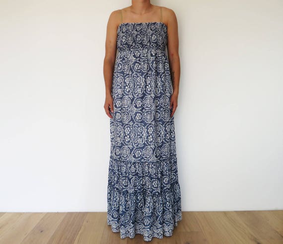 Maxi Vestido de Verano Vestido Strapless Vestido Largo de - Etsy España Maxi Vestido de Verano Vestido Strapless Vestido Largo de - Etsy España