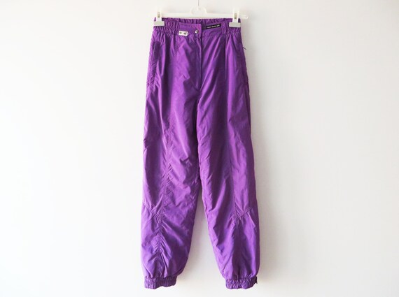80s Purple ETIREL Sport Pants Warm High Waist Sporty Trousers - Etsy
